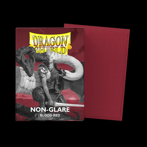 Dragon Shield Matte Card Sleeves - Non-Glare Blood Red