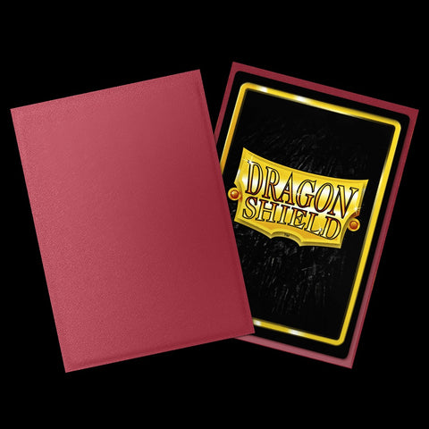 Dragon Shield Matte Card Sleeves - Non-Glare Blood Red