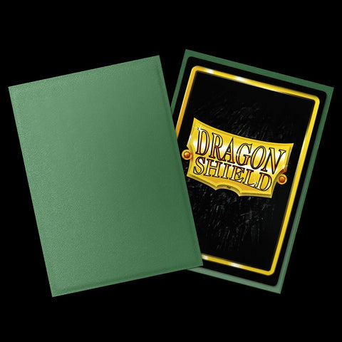 Dragon Shield Matte Card Sleeves - Non-Glare Forest Green