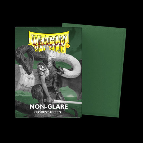 Dragon Shield Matte Card Sleeves - Non-Glare Forest Green
