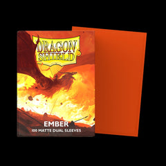 Dragon Shield Dual Matte Card Sleeves - Ember (Red Orange)