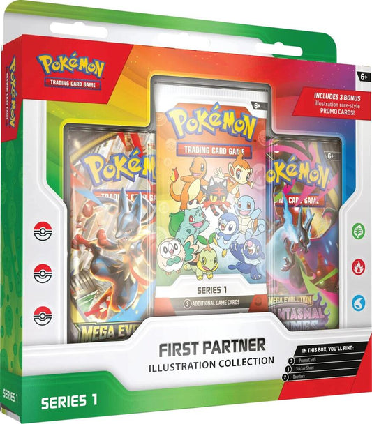 *** In Store Only *** Pokémon ME: Ascended Heroes First Partners Illustration Collection (Series 1) *** In Store Only *** - Gootzy Gaming