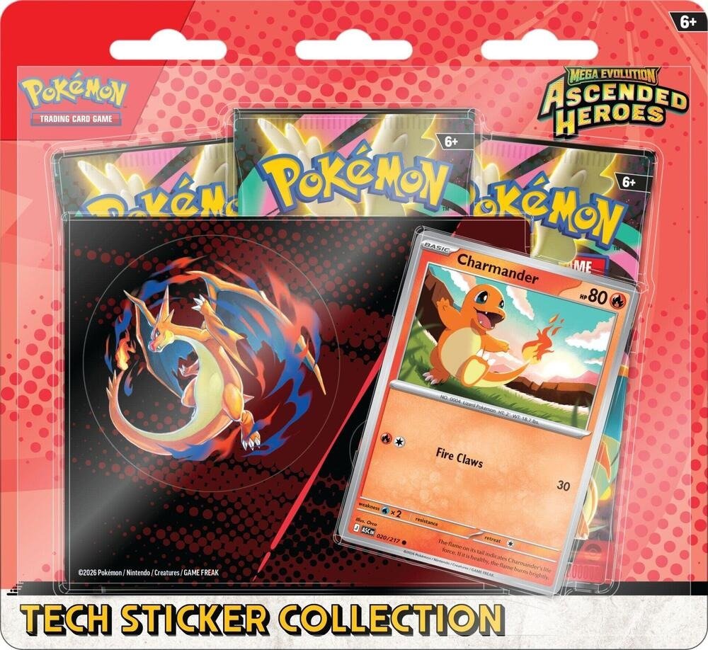 *** In Store Only *** Pokemon ME: Ascended Heroes - Tech Sticker Collection (Designs May Vary) *** In Store Only *** - Gootzy Gaming