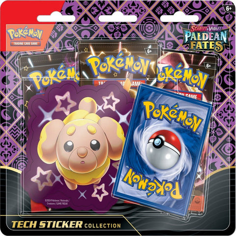 *** In Store Only *** Pokemon SV: Paldean Fates - Tech Sticker Collection (Designs May Vary) *** In Store Only *** - Gootzy Gaming
