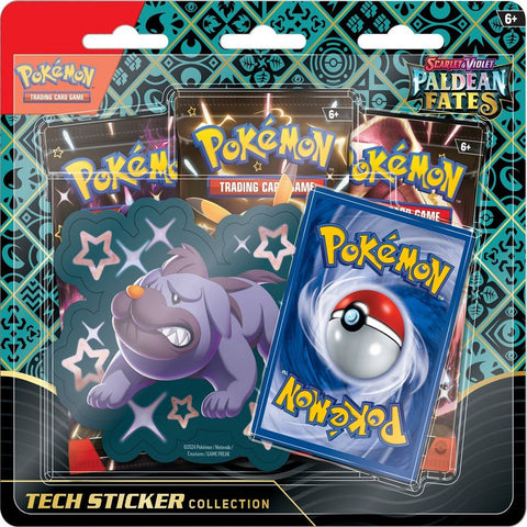 *** In Store Only *** Pokemon SV: Paldean Fates - Tech Sticker Collection (Designs May Vary) *** In Store Only *** - Gootzy Gaming