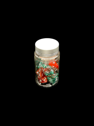 Jungle Metallic Swirl - Plastic Standard 7 Dice Set - D&D Dice - Gootzy Gaming