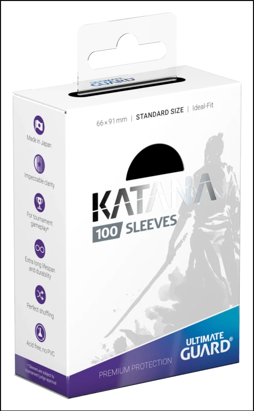 Katana Card Sleeves - Black - Gootzy Gaming