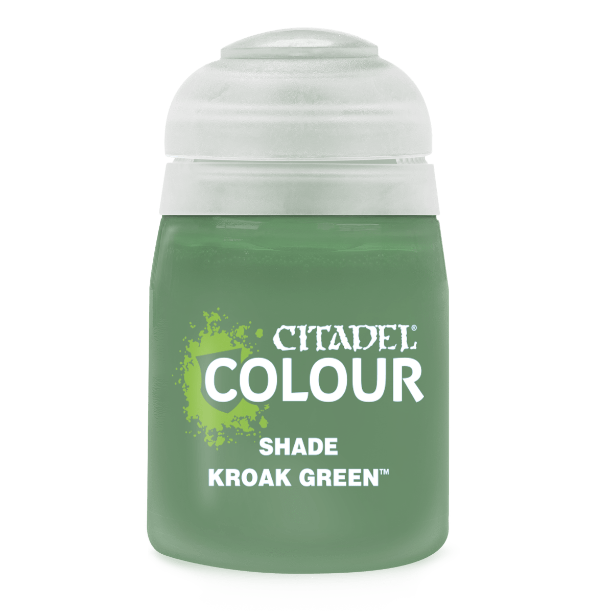 Kroak Green - Shade / Wash Matte Acrylic Miniatures Paint - Citadel Colour - 18 mL - Gootzy Gaming
