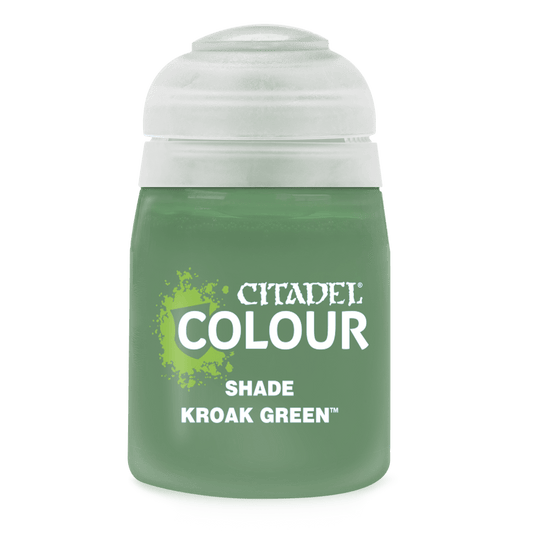 Kroak Green - Shade / Wash Matte Acrylic Miniatures Paint - Citadel Colour - 18 mL - Gootzy Gaming
