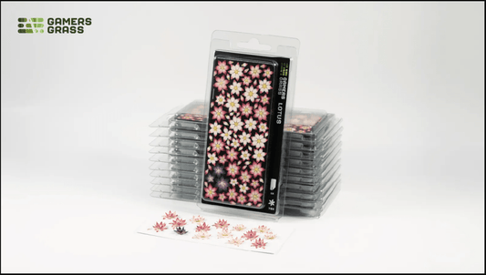 Laser Plants - Lotus Flower - Gamers Grass - 42 Plastic Folding Plants - Gootzy Gaming