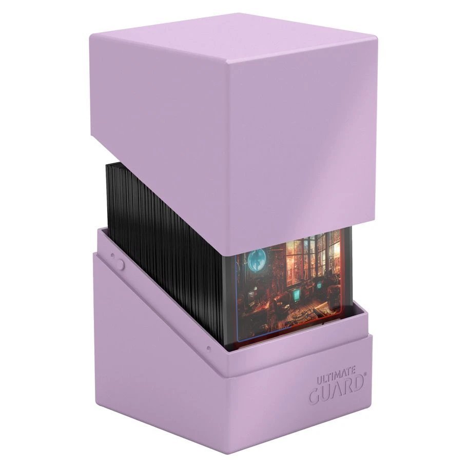 Lavender Purple - Boulder 100+ Solid Deck Box - Gootzy Gaming