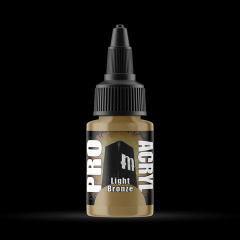 Light Bronze - Premium Metallic Acrylic Miniatures Paint - Monument Hobbies - 22 mL Dropper Bottle - Gootzy Gaming