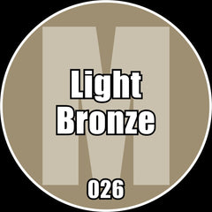 Light Bronze - Premium Metallic Acrylic Miniatures Paint - Monument Hobbies - 22 mL Dropper Bottle - Gootzy Gaming
