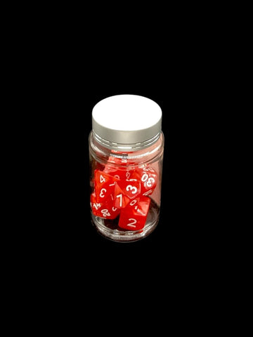 Lipstick Swirl - Plastic Standard 7 Dice Set - D&D Dice - Gootzy Gaming