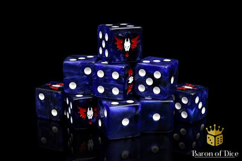 Lords of the Night - Hand Crafted Resin 25 Round Corner Dice Set - Gootzy Gaming