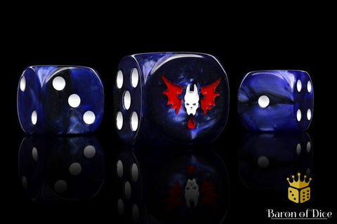 Lords of the Night - Hand Crafted Resin 25 Round Corner Dice Set - Gootzy Gaming
