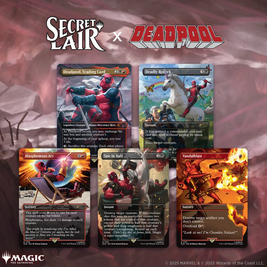 Magic the Gathering (MTG) Secret Lair x Marvel - Deadpool (Non - Foil) - Gootzy Gaming