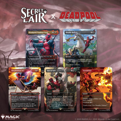 Magic the Gathering (MTG) Secret Lair x Marvel - Deadpool (Non - Foil) - Gootzy Gaming