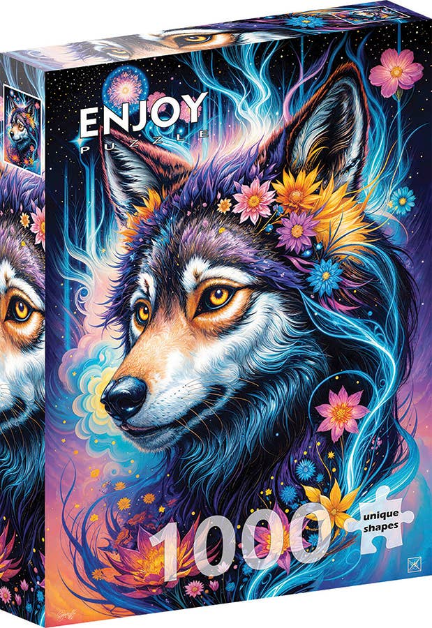Magical Wolf Portrait 1000 Piece Puzzle - Gootzy Gaming