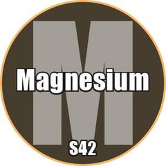 Magnesium - Premium Metallic Acrylic Miniatures Paint - Monument Hobbies - 22 mL Dropper Bottle - Gootzy Gaming