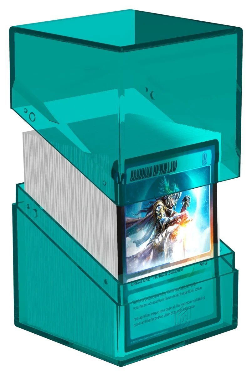 Malachite - Boulder 100+ Clear Deck Box - Gootzy Gaming