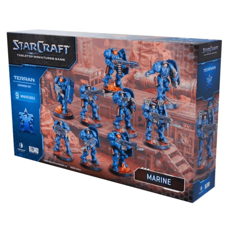 Marine - Starcraft: Terran Expansion Set - 9 Miniatures - Gootzy Gaming