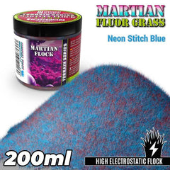 Martian Flock - Neon Stitch Blue 4 - 6mm - Green Stuff World - 200mL - Gootzy Gaming