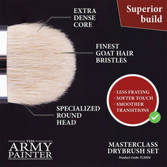 Masterclass Drybrush Set - The Army Painter - Goat Hair Miniatures Drybrush - Gootzy Gaming