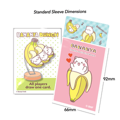 Matte Art Card Sleeves: Bananya (Pink) - Gootzy Gaming
