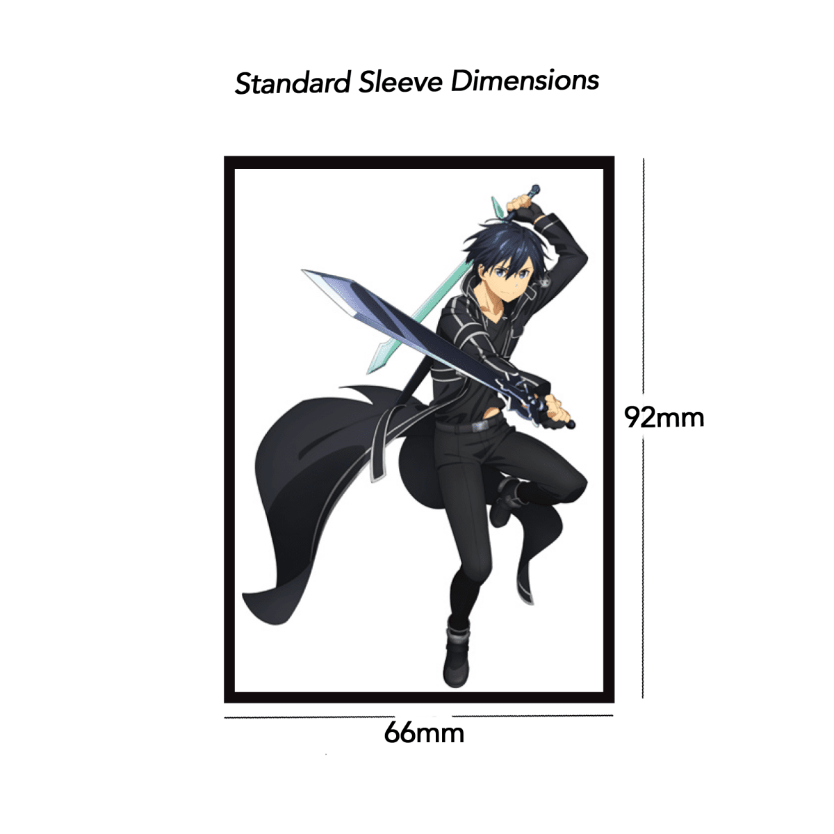 Matte Art Yu - Gi - Oh Sized Card Sleeves: Sword Art Online - Alicization Kirito (60 Ct.) - Gootzy Gaming