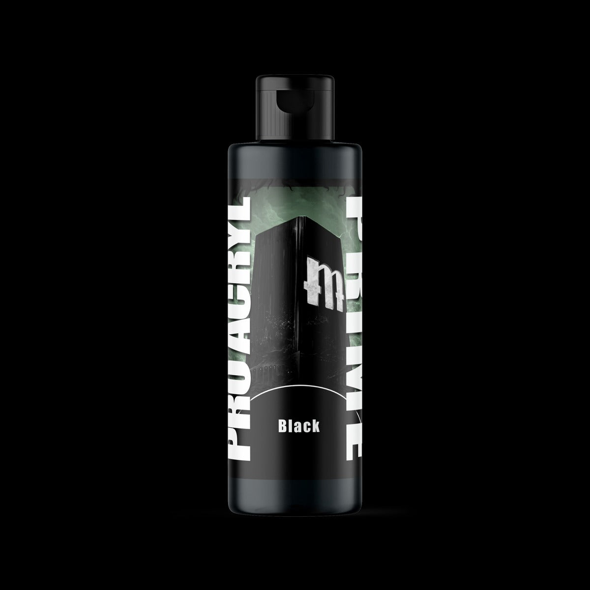 Matte Black Bottle Primer - Premium Acrylic Miniatures Paint Primer - Monument Hobbies - 120 mL Flip Top Dropper Bottle - Gootzy Gaming