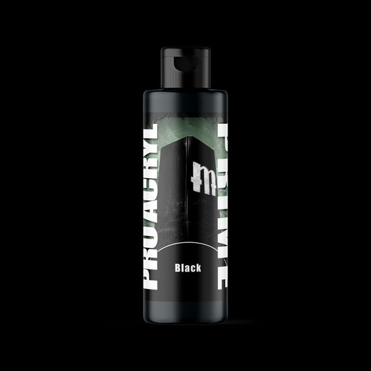 Matte Black Bottle Primer - Premium Acrylic Miniatures Paint Primer - Monument Hobbies - 120 mL Flip Top Dropper Bottle - Gootzy Gaming