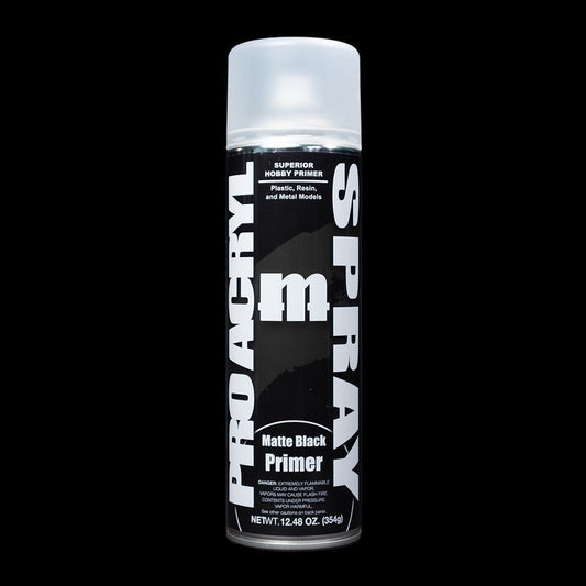 Matte Black Spray Can Primer - Premium Acrylic Miniatures Paint Primer - Monument Hobbies - 500 mL Spray Can (Store Pickup Only) - Gootzy Gaming
