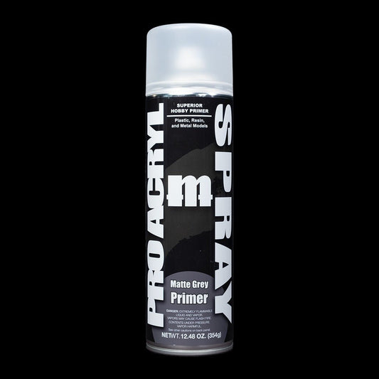 Matte Grey Spray Can Primer - Premium Acrylic Miniatures Paint Primer - Monument Hobbies - 500 mL Spray Can (Store Pickup Only) - Gootzy Gaming