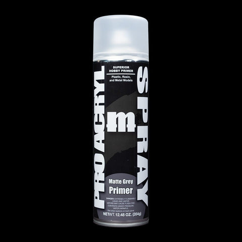 Matte Grey Spray Can Primer - Premium Acrylic Miniatures Paint Primer - Monument Hobbies - 500 mL Spray Can (Store Pickup Only) - Gootzy Gaming