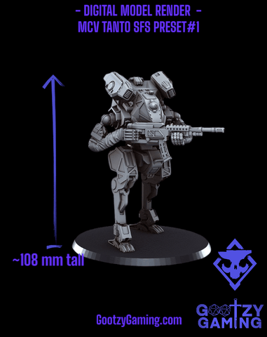 MCV TANTO : Pre - Set Kit 1 Machine Gun - Arsenal Official Miniature - Skull Forge Studios - Gootzy Gaming