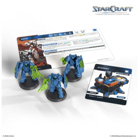 Medic - Starcraft: Terran Expansion Set - 3 Miniatures - Gootzy Gaming