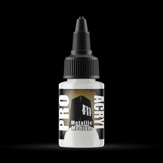 Metallic Medium - Premium Metallic Acrylic Miniatures Paint - Monument Hobbies - 22 mL Dropper Bottle - Gootzy Gaming