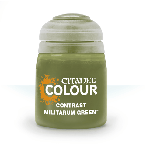 Militarum Green - Contrast Acrylic Miniatures Paint - Citadel Colour - 18 mL - Gootzy Gaming