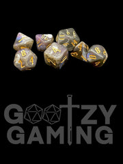Milky Way Galaxy - Plastic Standard 7 Dice Set - D&D Dice - Gootzy Gaming