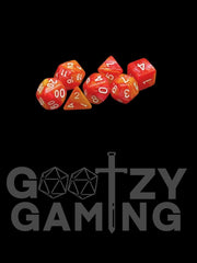 Mimosa Swirl - Plastic Standard 7 Dice Set - D&D Dice - Gootzy Gaming