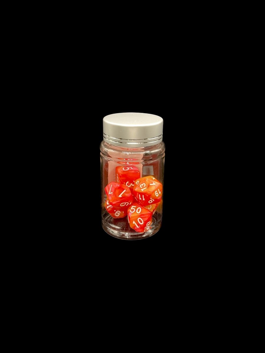 Mimosa Swirl - Plastic Standard 7 Dice Set - D&D Dice - Gootzy Gaming