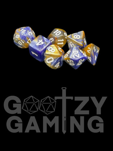 Mind Blast - Plastic Standard 7 Dice Set - D&D Dice - Gootzy Gaming