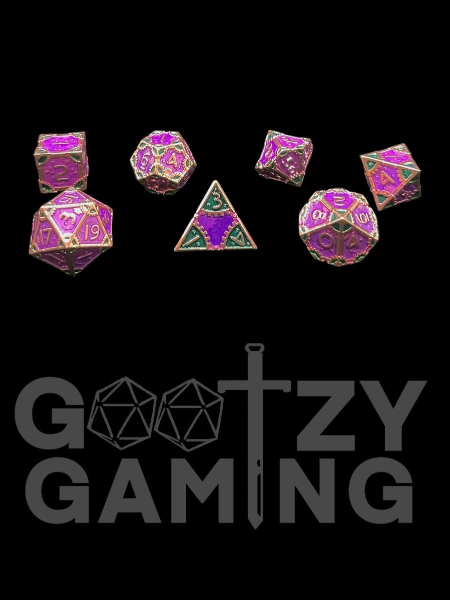 Mind Machine - Metal 7 Dice Set - D&D Dice - Gootzy Gaming
