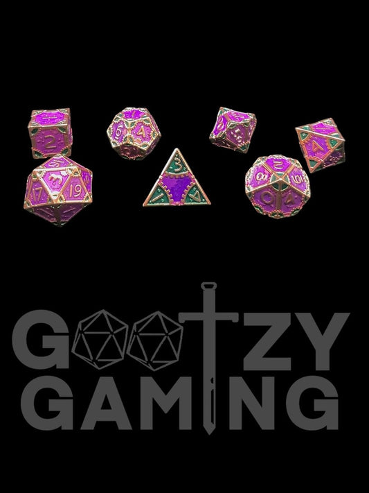 Mind Machine - Metal 7 Dice Set - D&D Dice - Gootzy Gaming