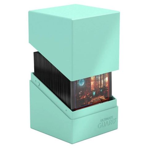 Mint Green - Boulder 100+ Solid Deck Box - Gootzy Gaming