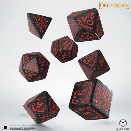 Mordor - Lord of the Rings 7 Dice Set - TCG Dice - Gootzy Gaming