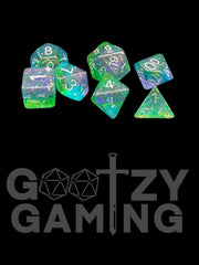 Morning Dew - Plastic Standard 7 Dice Set - D&D Dice - Gootzy Gaming