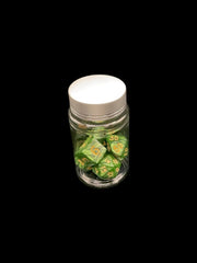 Mossy Swirl - Plastic Standard 7 Dice Set - D&D Dice - Gootzy Gaming