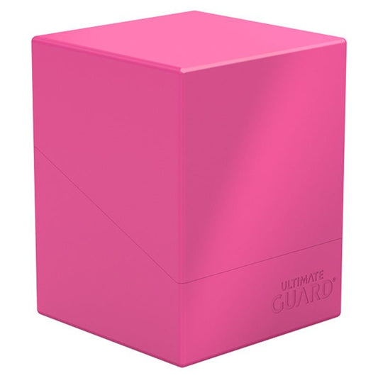 Neon Pink - Boulder 100+ Solid Deck Box - Gootzy Gaming
